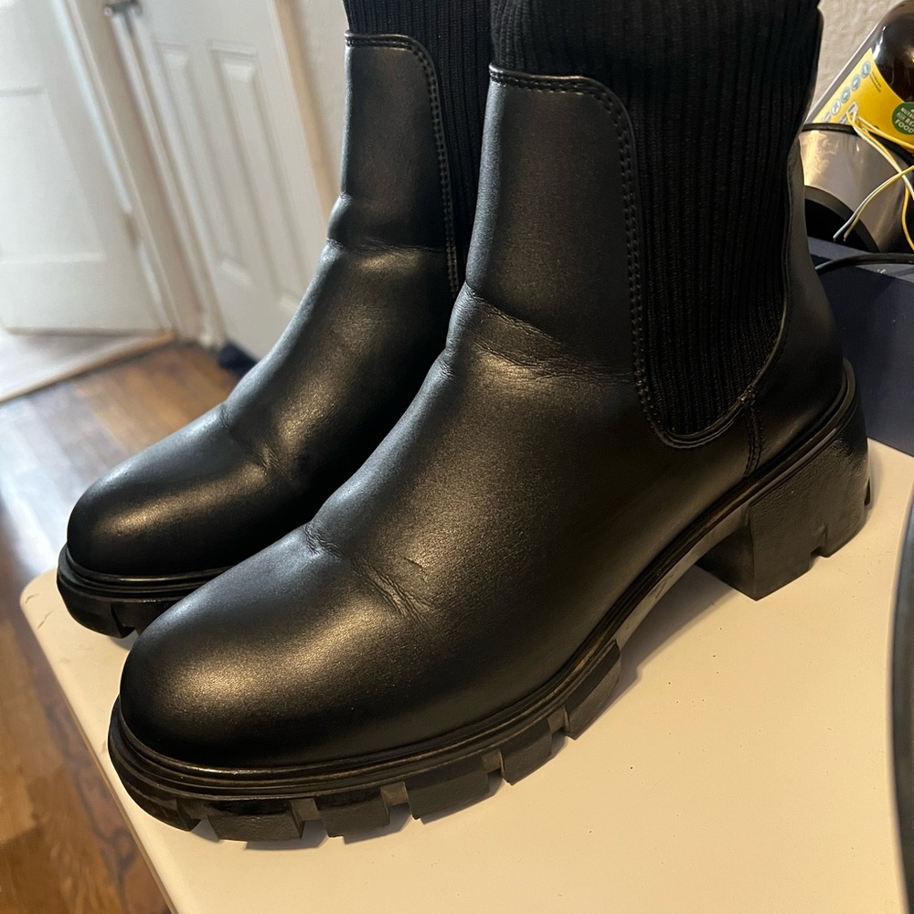 Steve Madden Black Ankle Booties